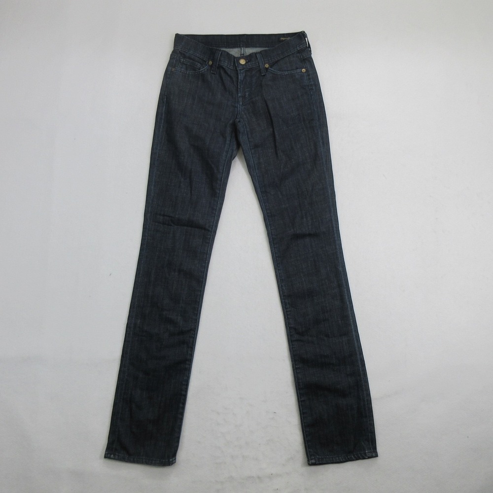 Citizens of Humanity Women's Jeans Size 25 Straight Leg Low Rise Dark Wash Blue